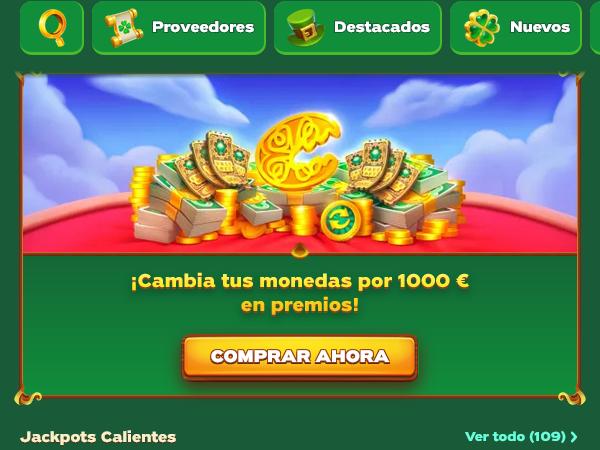 Promociones especiales del casino